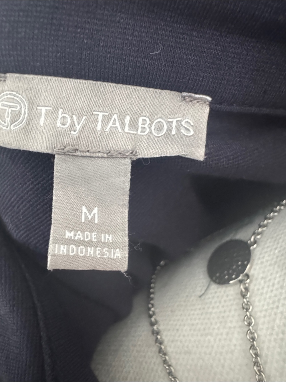 Talbots Navy Zip-Front Jacket - Picture 2 of 8